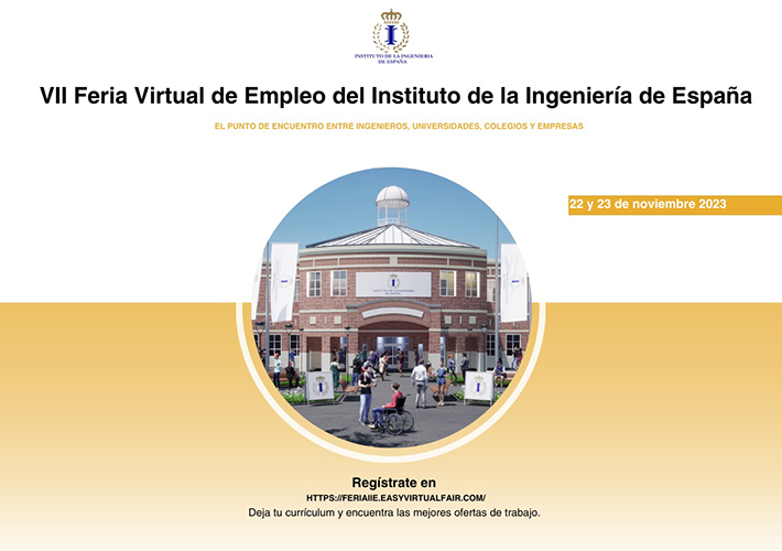 foto noticia El 22 y 23 de noviembre. Más de 30 empresas participan en la Feria Virtual de Empleo de la ingeniería.